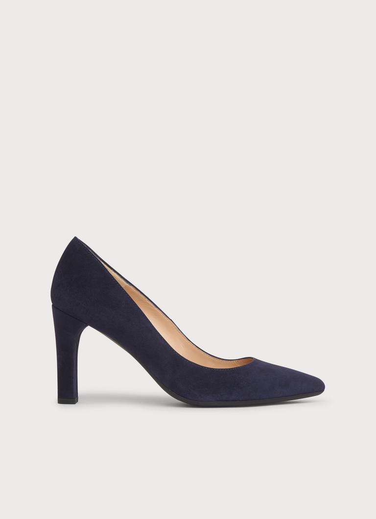 Tess Navy Suede Courts