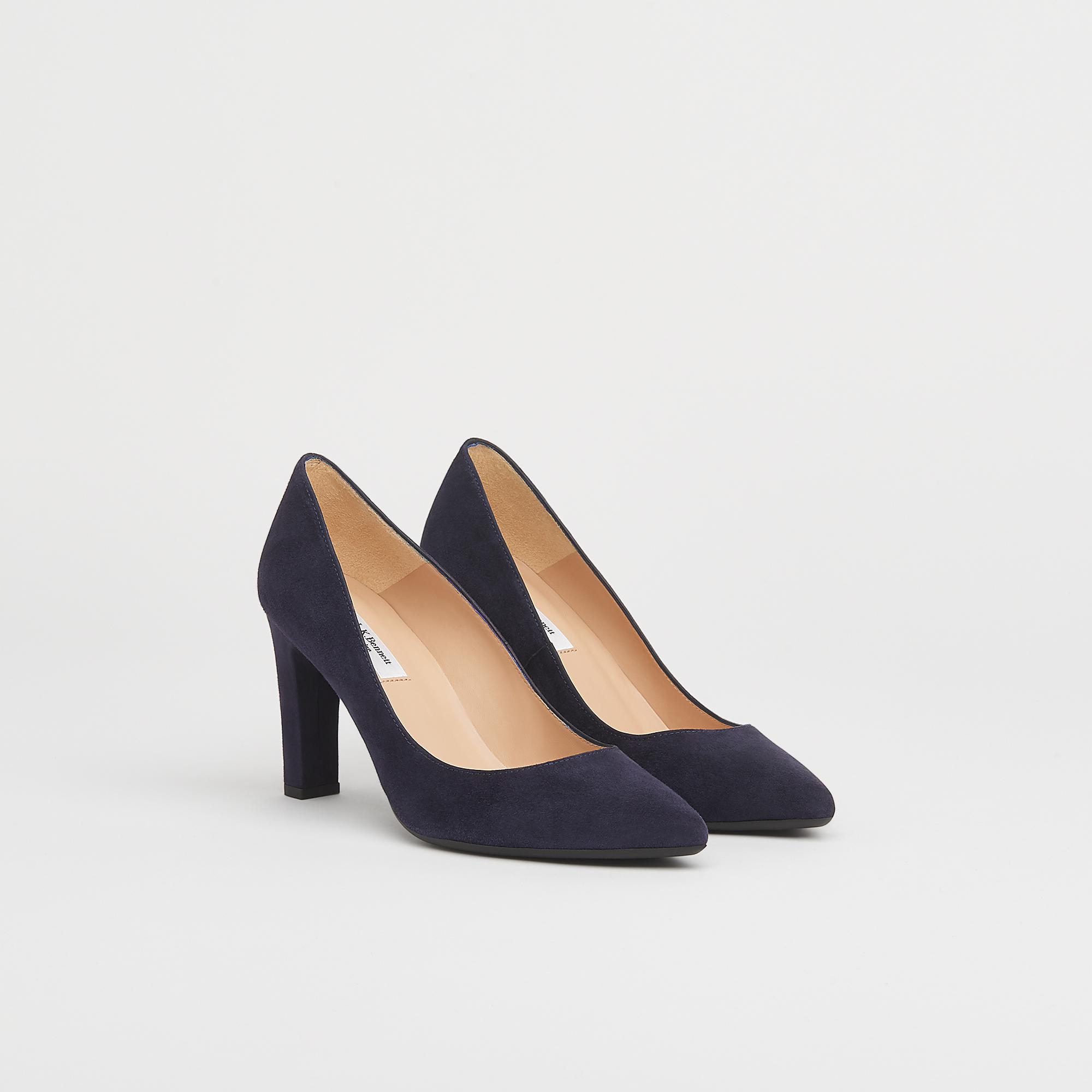 navy suede courts