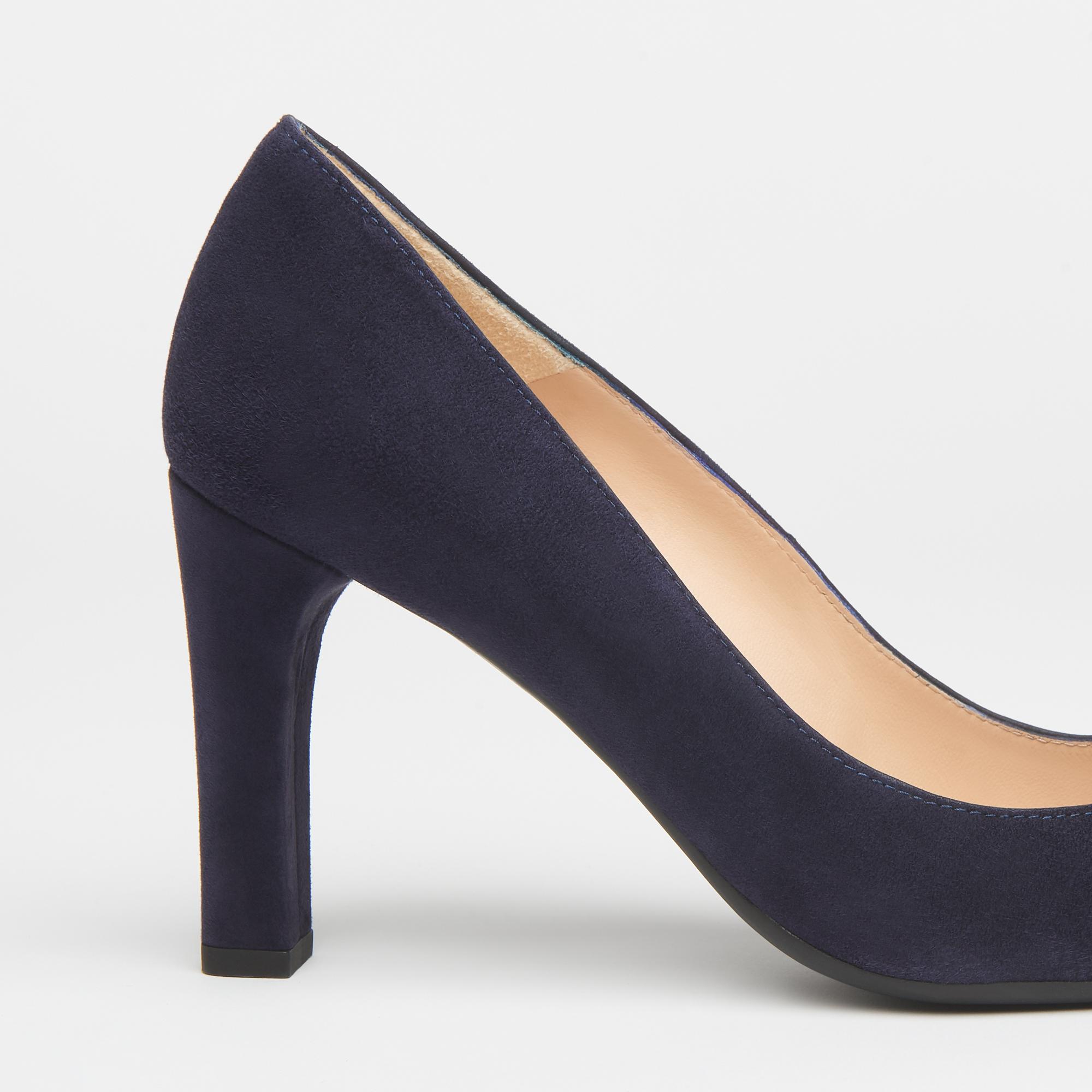 navy suede courts