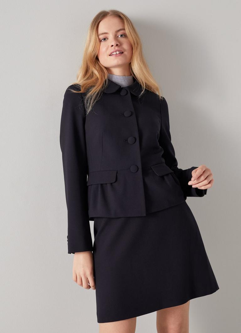 Long sales peplum jacket