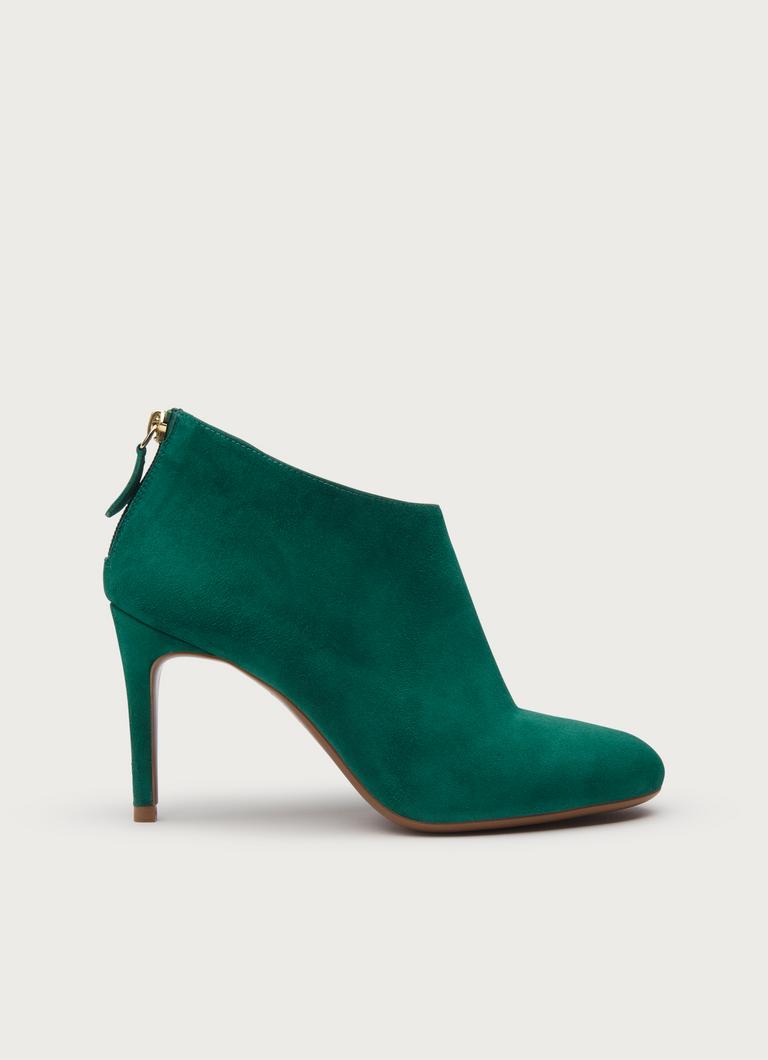 Emily Green Suede Ankle Boots
