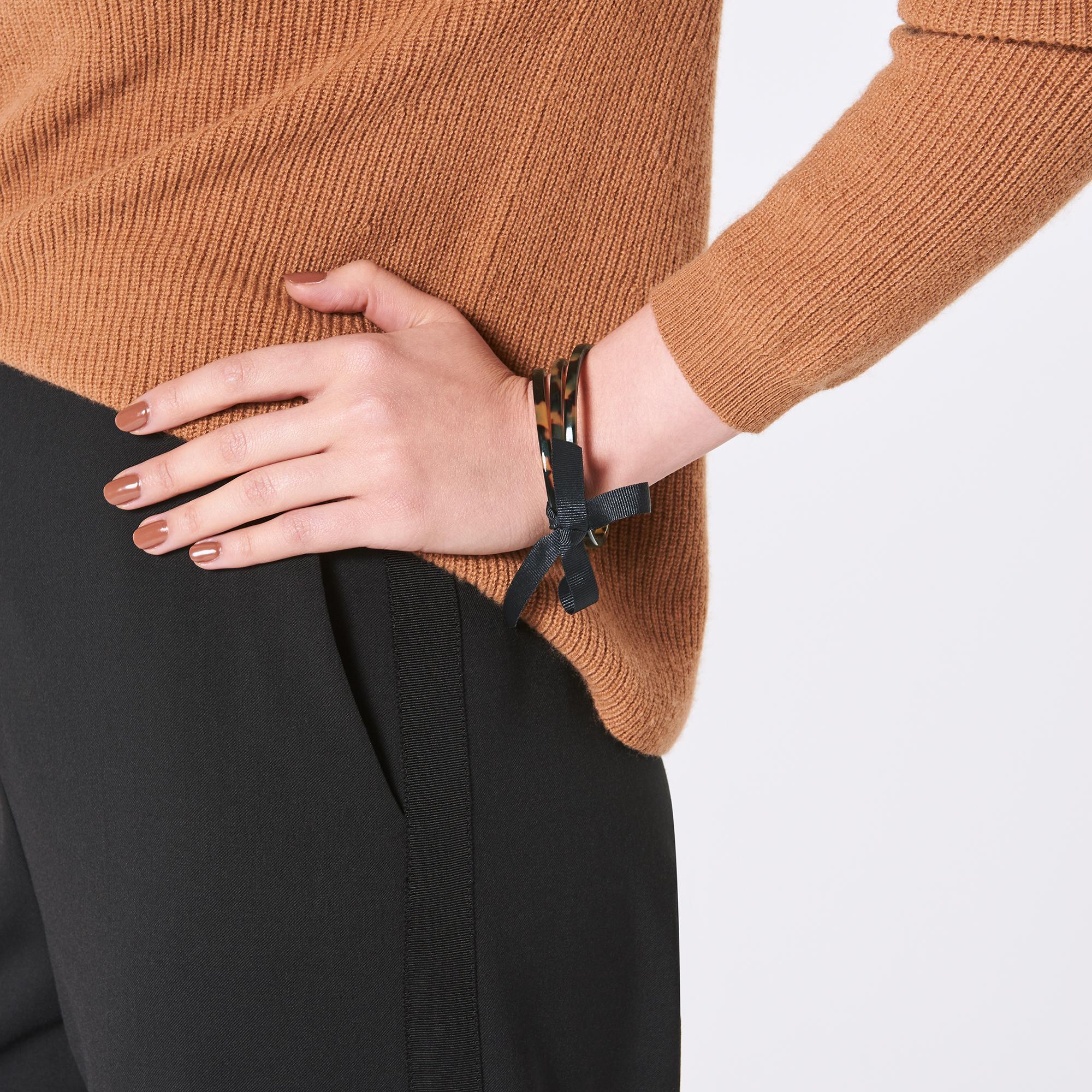 Natalia Tortoiseshell Resin Double Bangle| Accessories | L.K.Bennett
