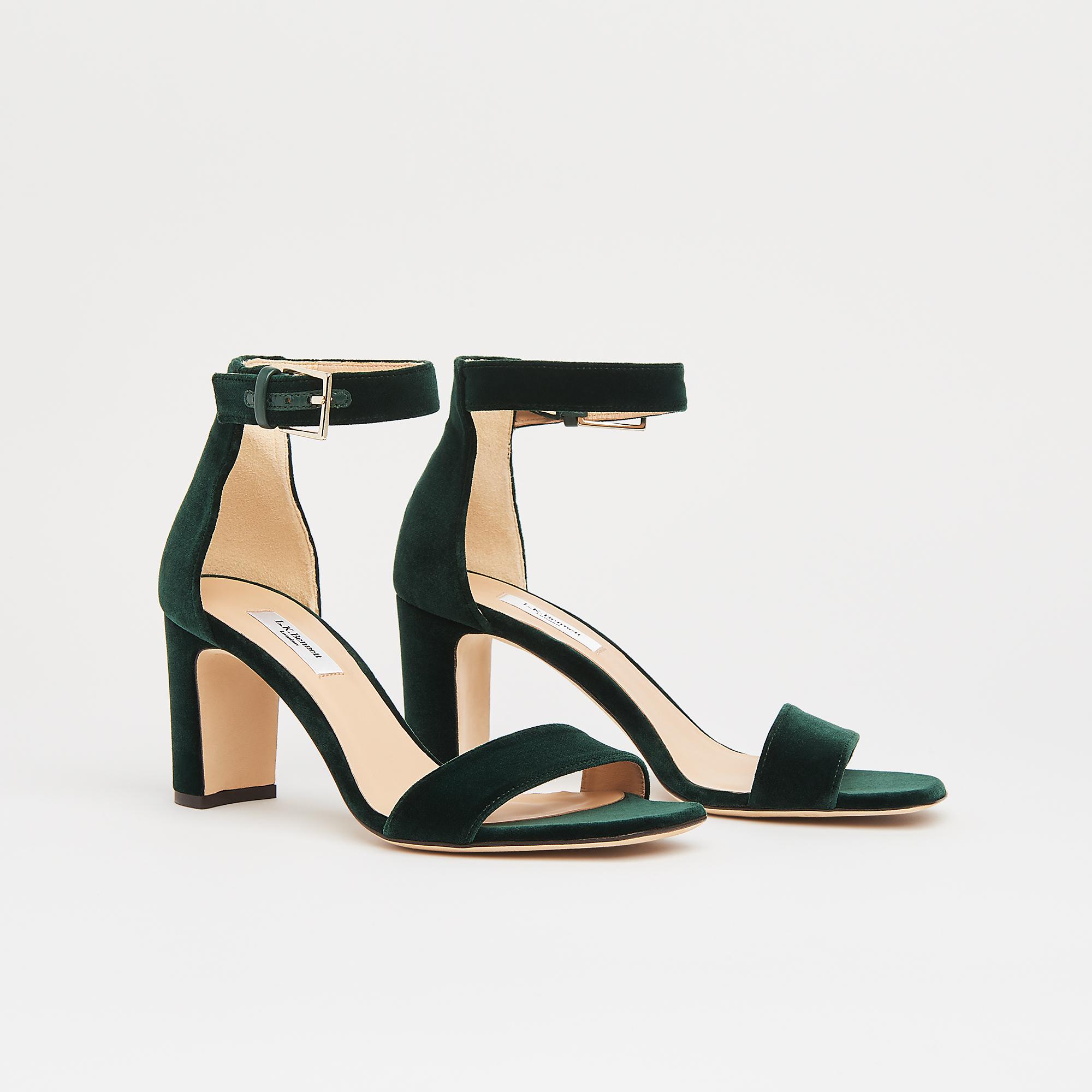 Black Brigitte 105 bow-embellished velvet sandals | Tom Ford | MATCHES UK