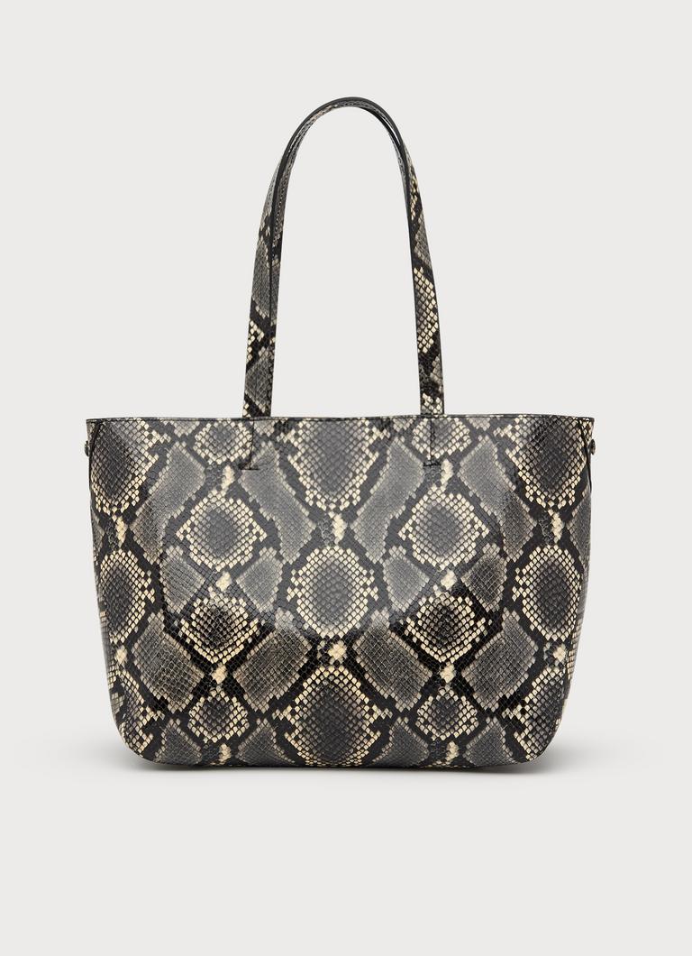 Snake print 2025 shopper bag