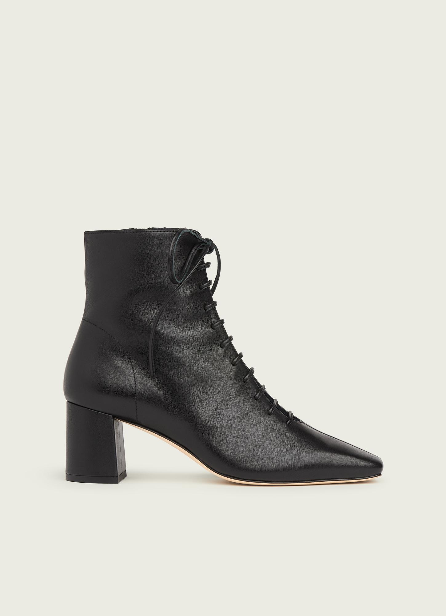 Arabella Leather Ankle Boots With Block Heel LK Bennett