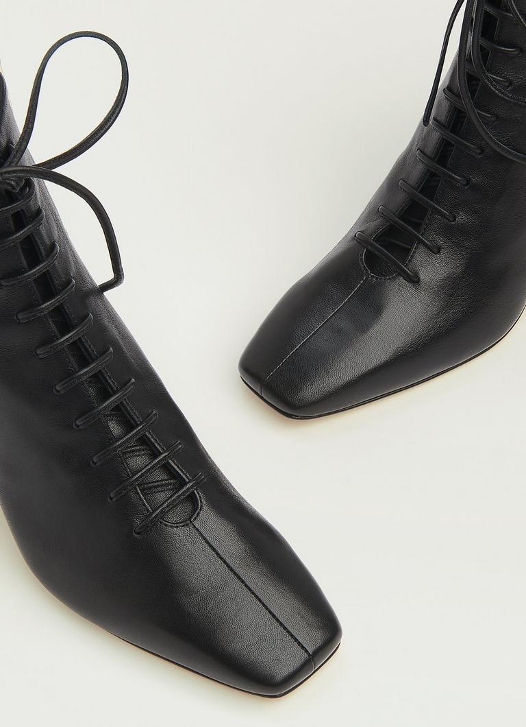 Arabella Leather Ankle Boots With Block Heel LK Bennett