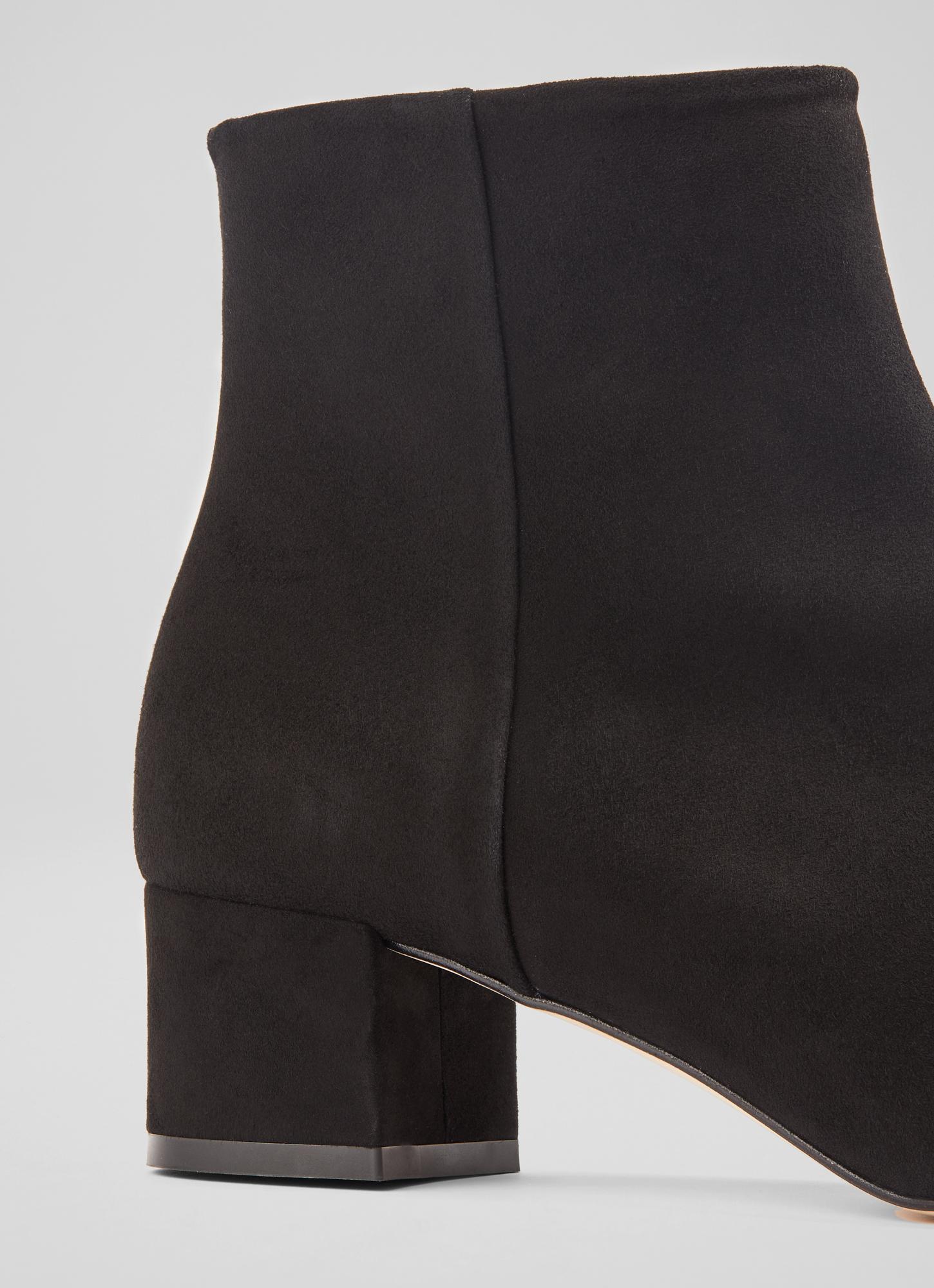 cheap black suede ankle boots