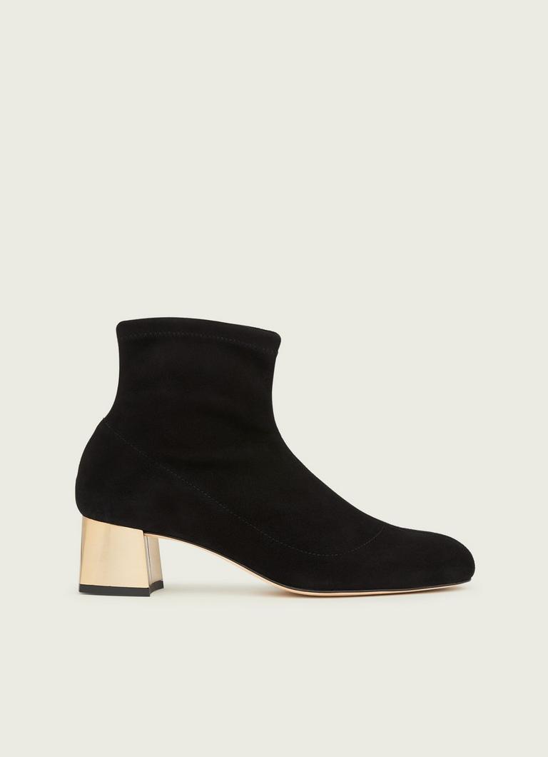 Black suede ankle boots top sale