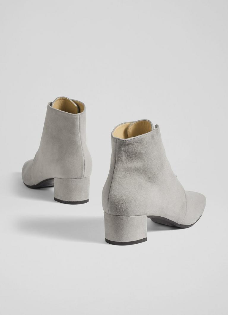 Light grey suede sales booties