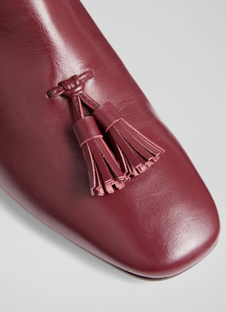 Dark red ankle boots uk sales