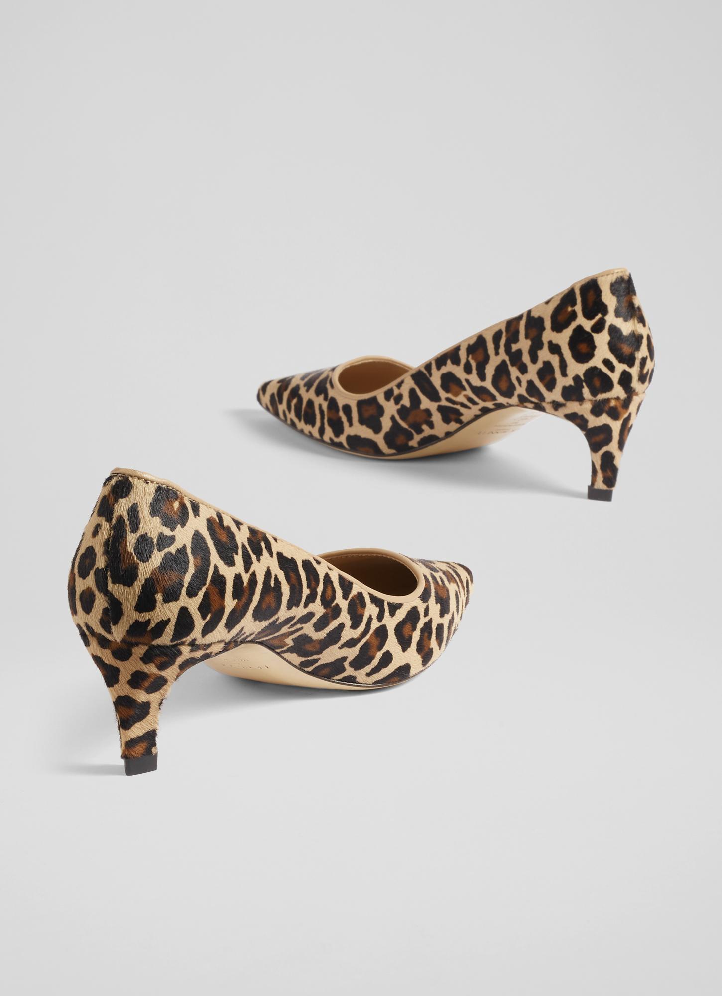 Allegra K Women's Printed Ankle Strap Block Heel Sandals Brown-leopard 6.5  : Target