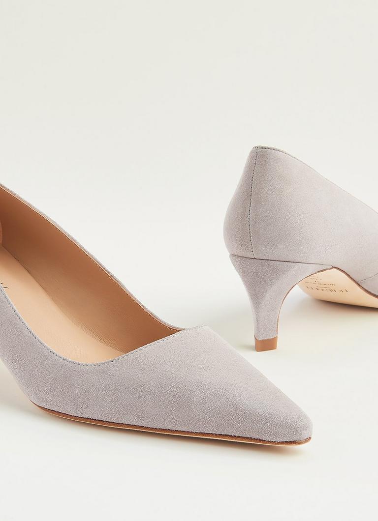 Pale grey 2025 court shoes