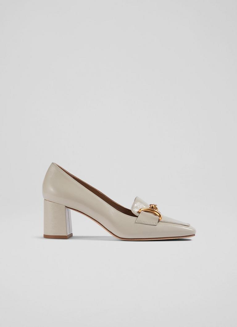White patent high hot sale heels