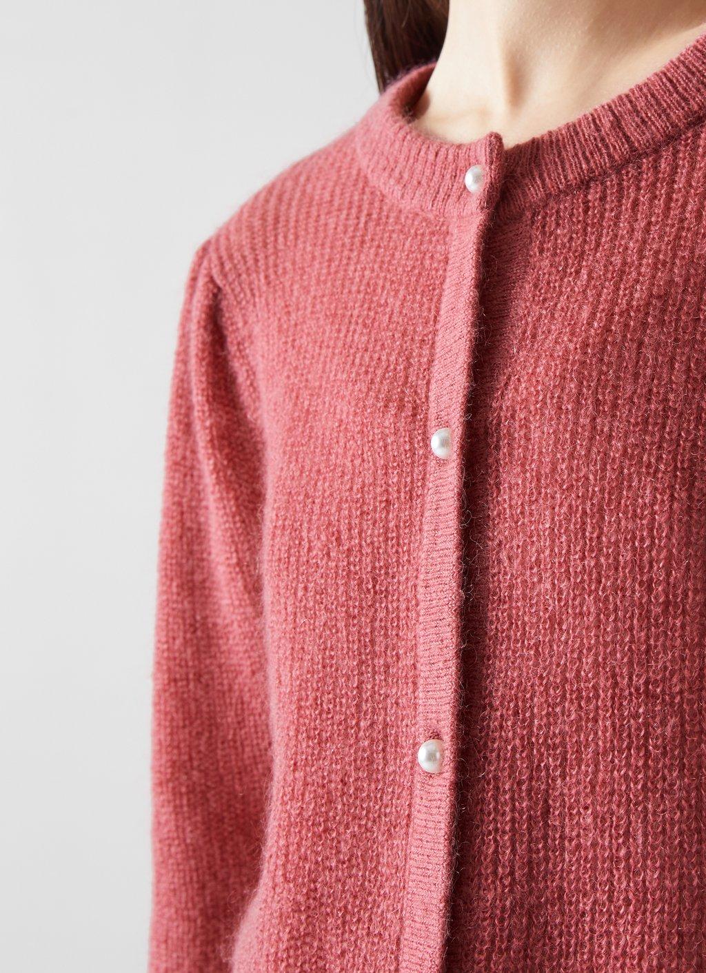 Pink Mohair-Wool Cardigan | The Outlet | L.K.Bennett, London