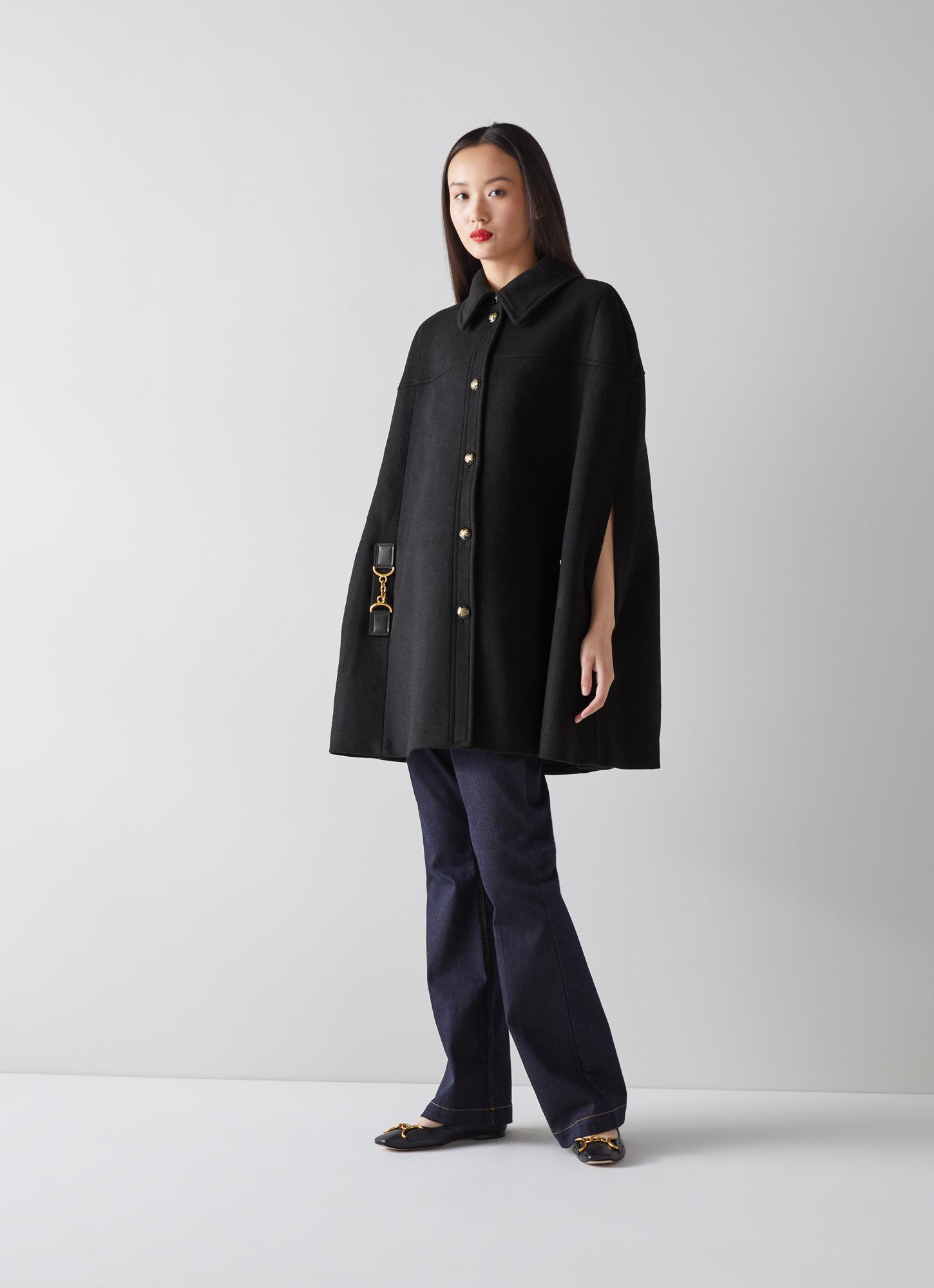 Marseille Black Wool Cape | The Archive Sale | L.K.Bennett