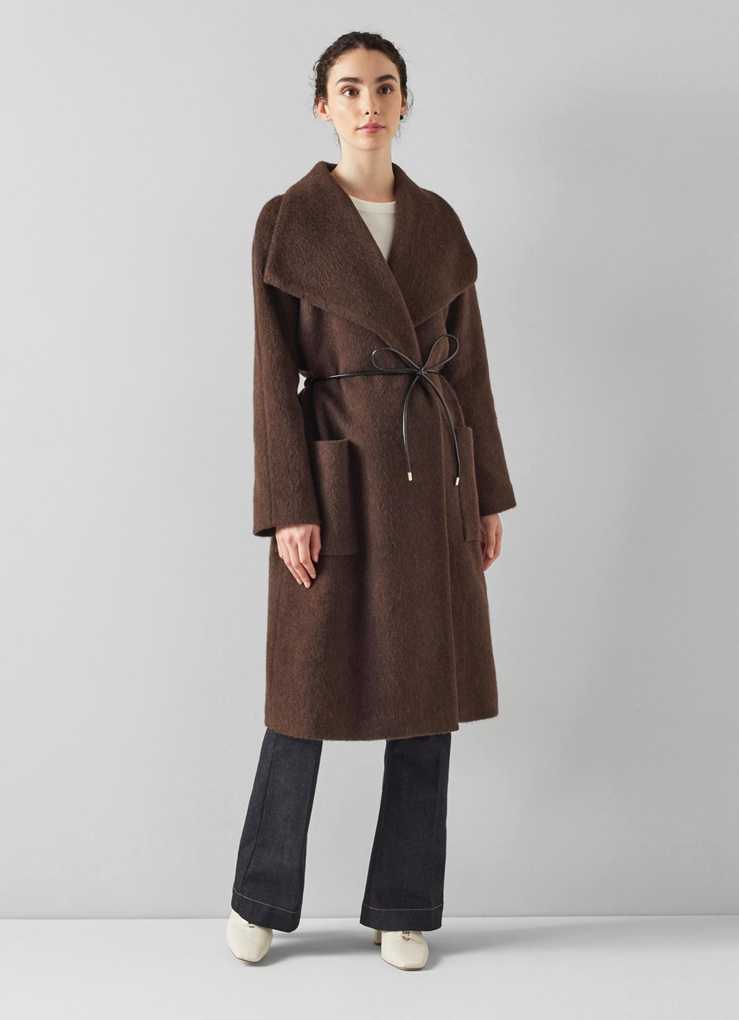 コート fub felted coat brown 6y fub felted coat brown 6y