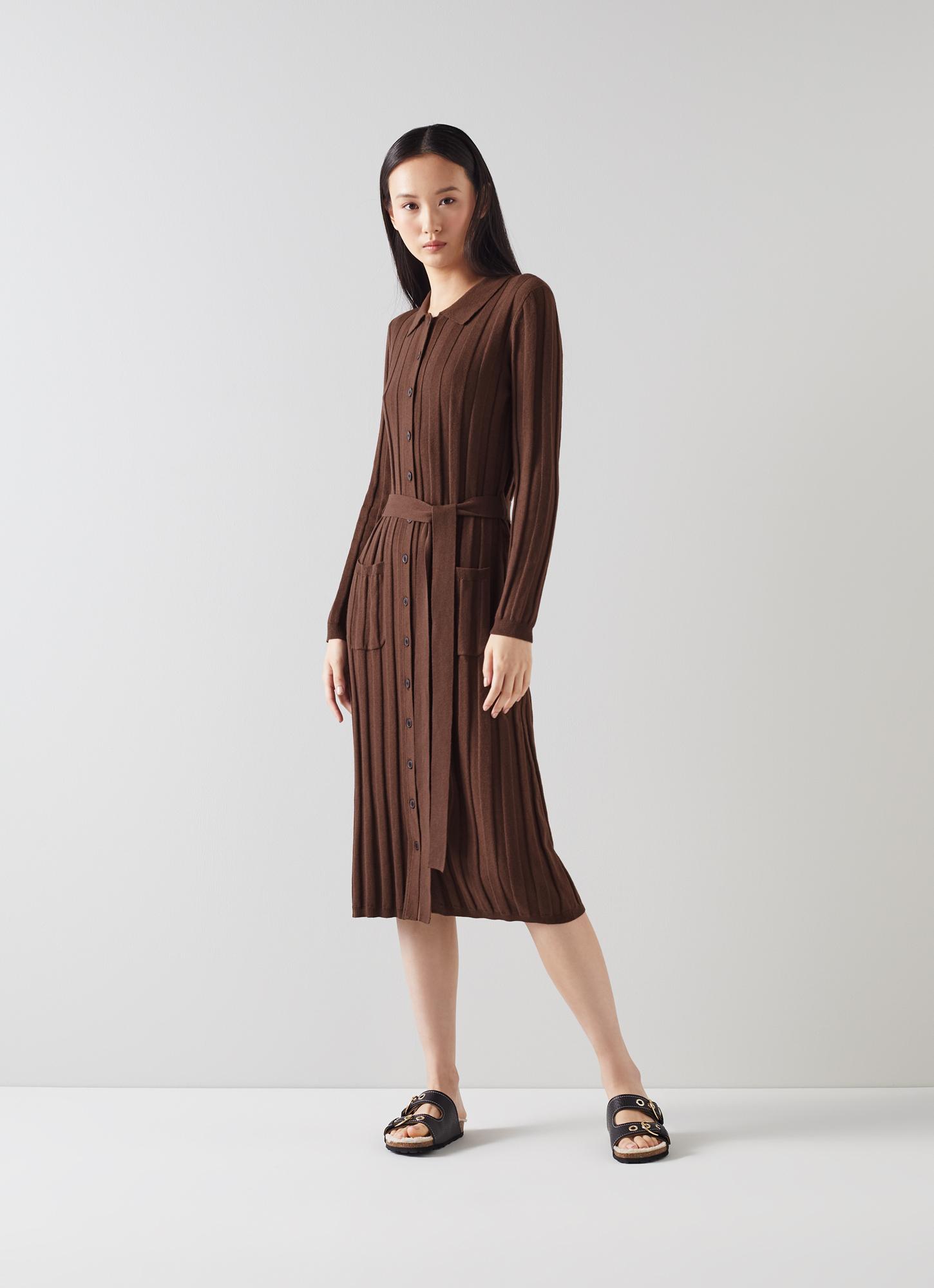 cotton brown dress