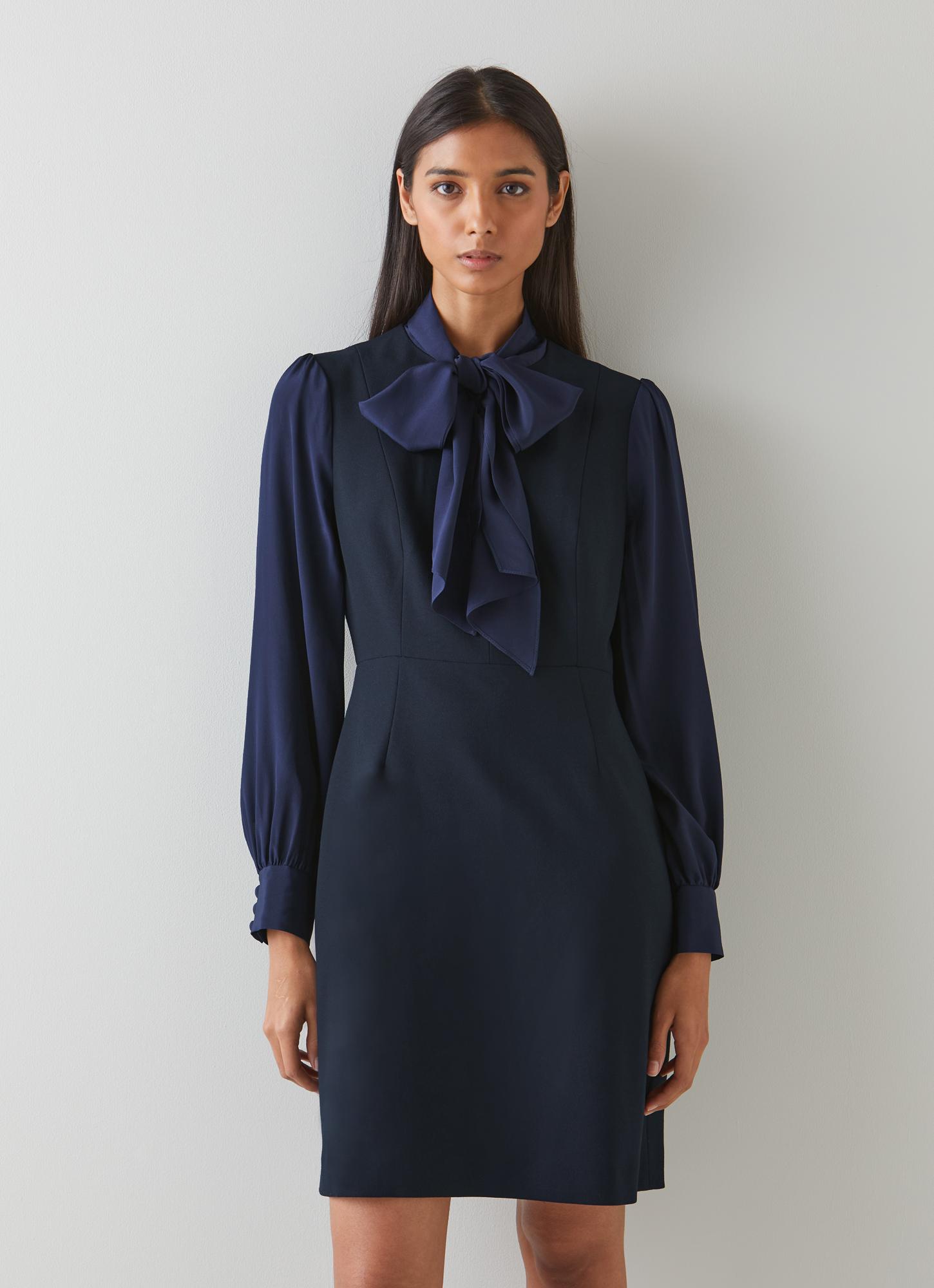 Lk bennett 2025 navy dress