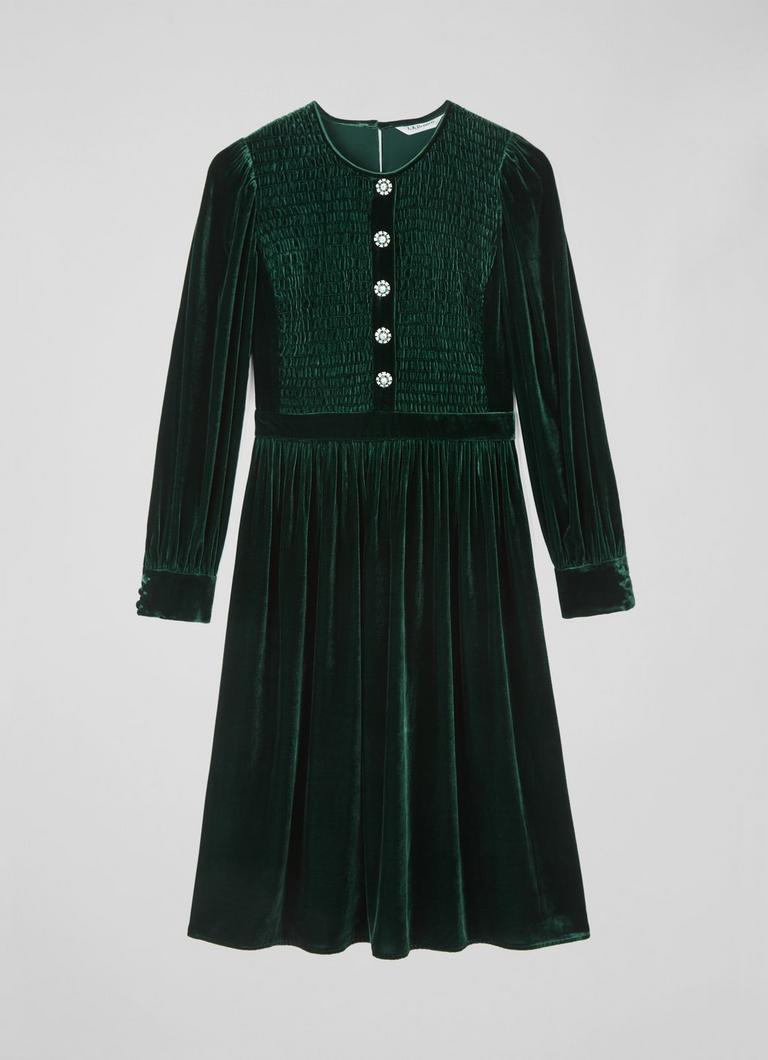 Sigrid Green Silk Dress The Archive Sale L.K.Bennett London