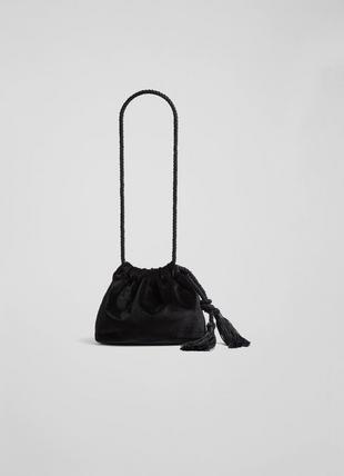 Dolly Black Velvet Drawstring Bag