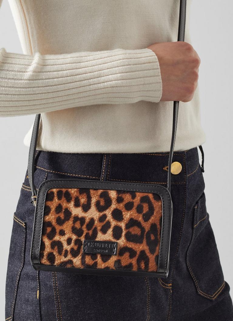 Calf hair leopard purse hotsell