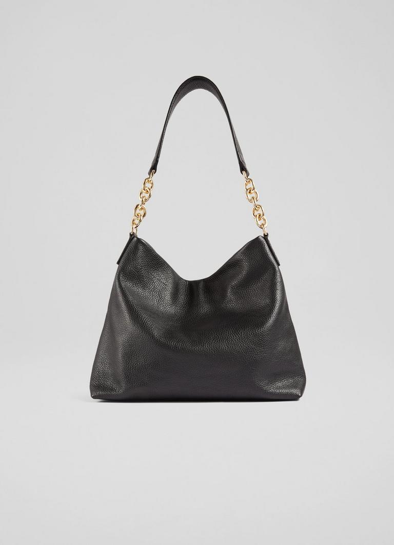 Rebecca Black Grainy Leather Shoulder Bag Sale Collections L.K.Bennett London