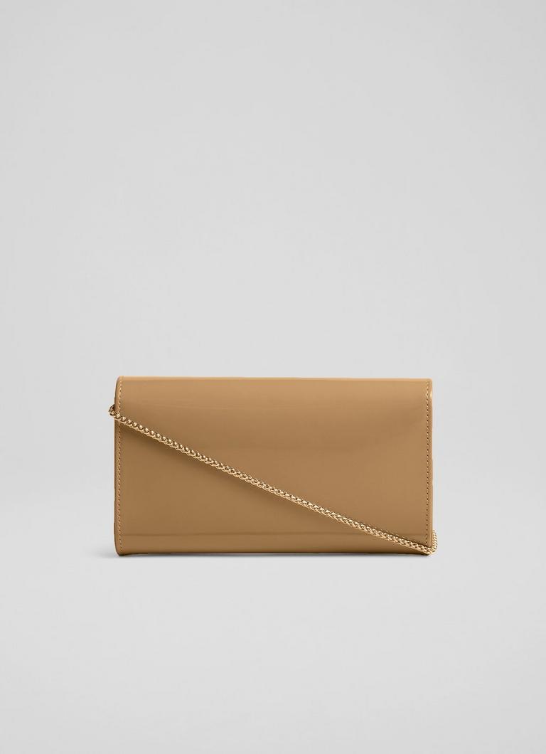 LK Bennett Womens Bei Trench Lucy Patent Leather Clutch 1 Size