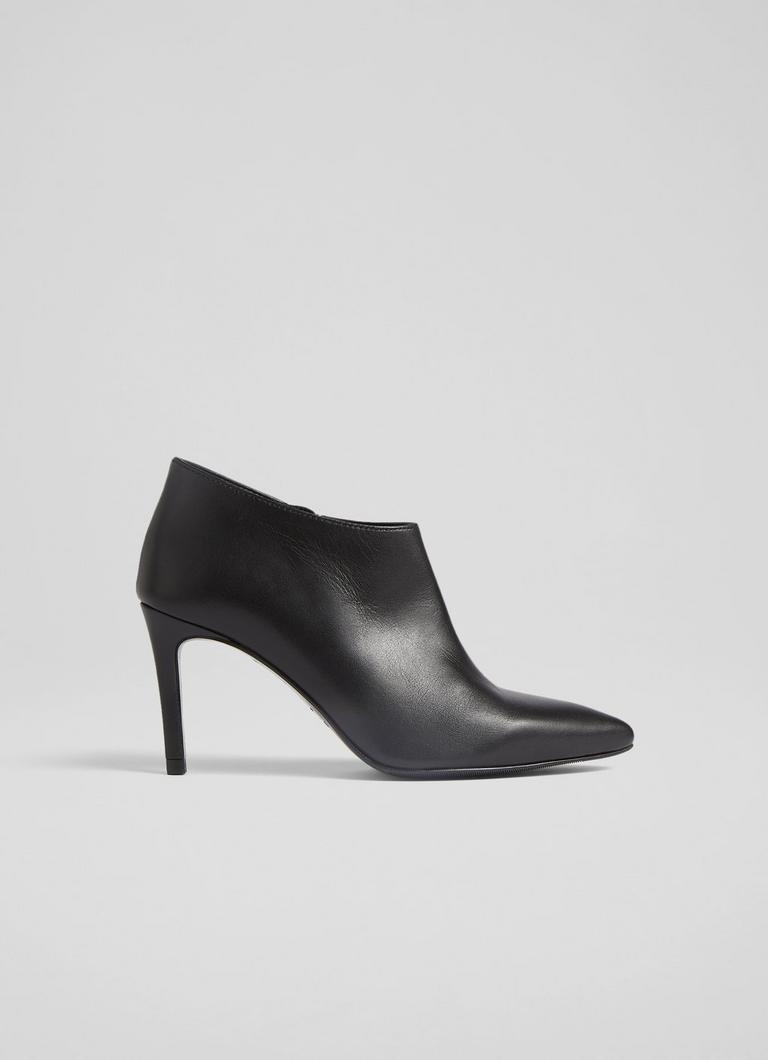 Elle Black Leather Shoe Boots Shoes Collections L.K.Bennett
