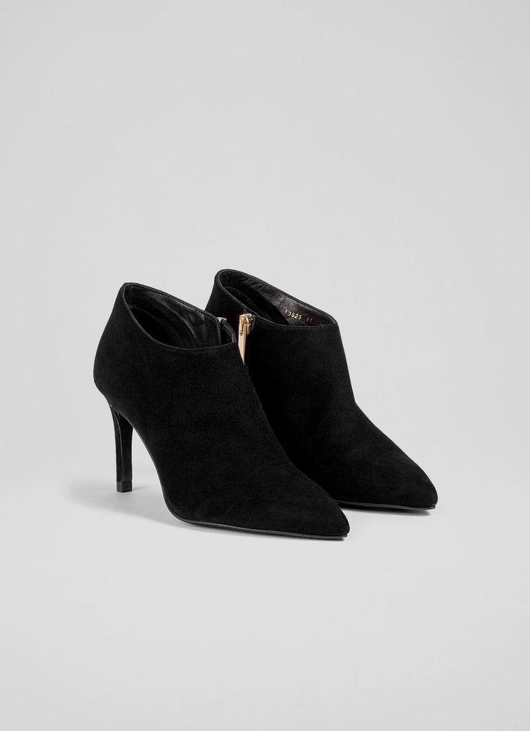 Elle Black Suede Shoe Boots Shoes Collections L.K.Bennett