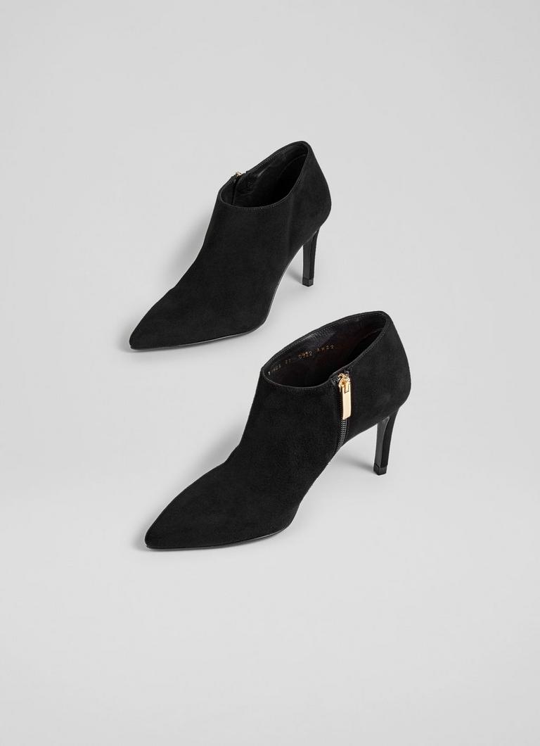 Elle Black Suede Shoe Boots Shoes Collections L.K.Bennett