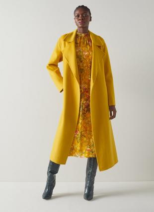 Anderson Yellow Double-Faced Wool Coat