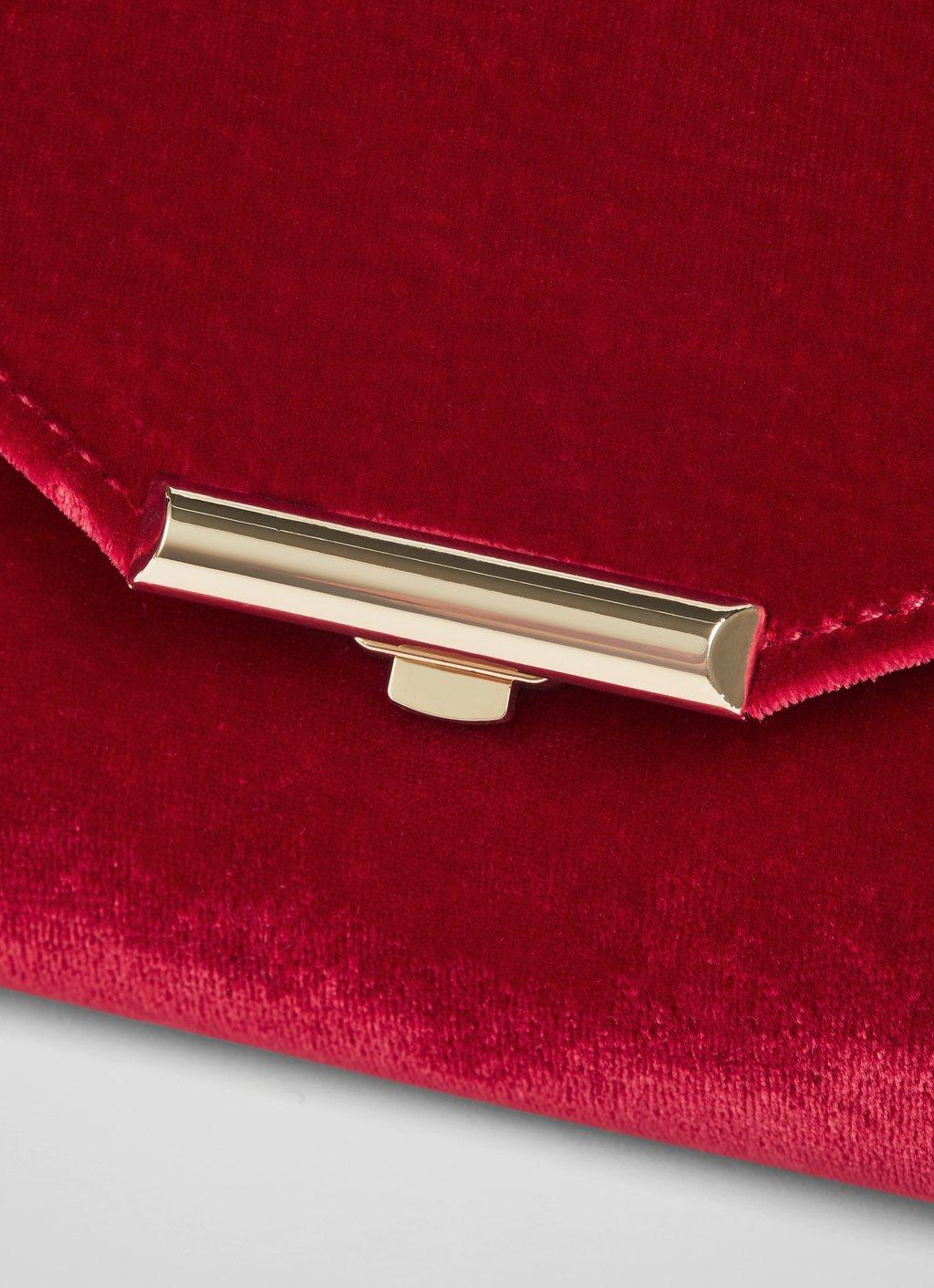 Lucy Red Velvet Clutch Bag, The Archive Sale