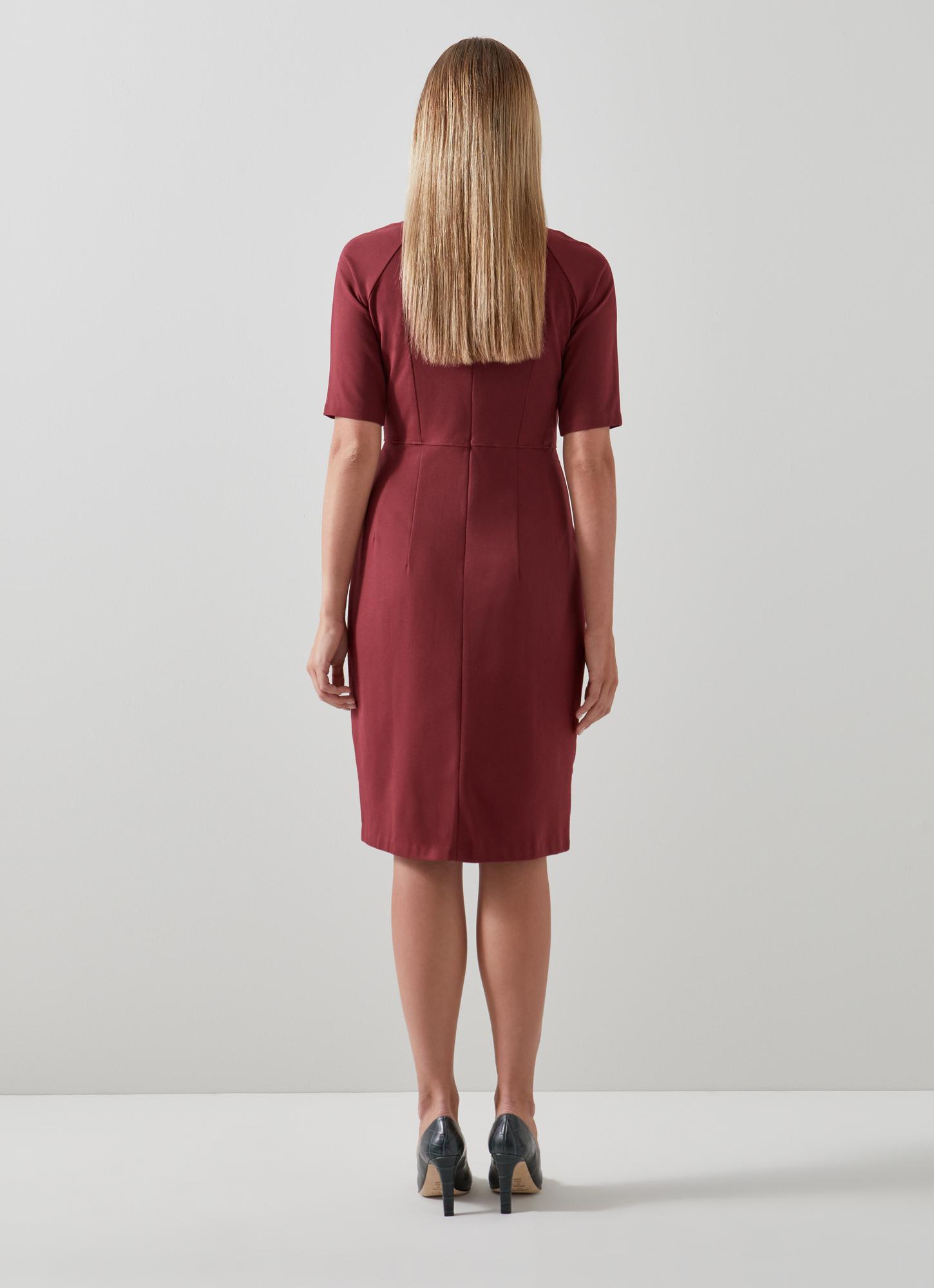 Liya Cabernet Red LENZING™ ECOVERO™ Viscose Dress | blackfriday