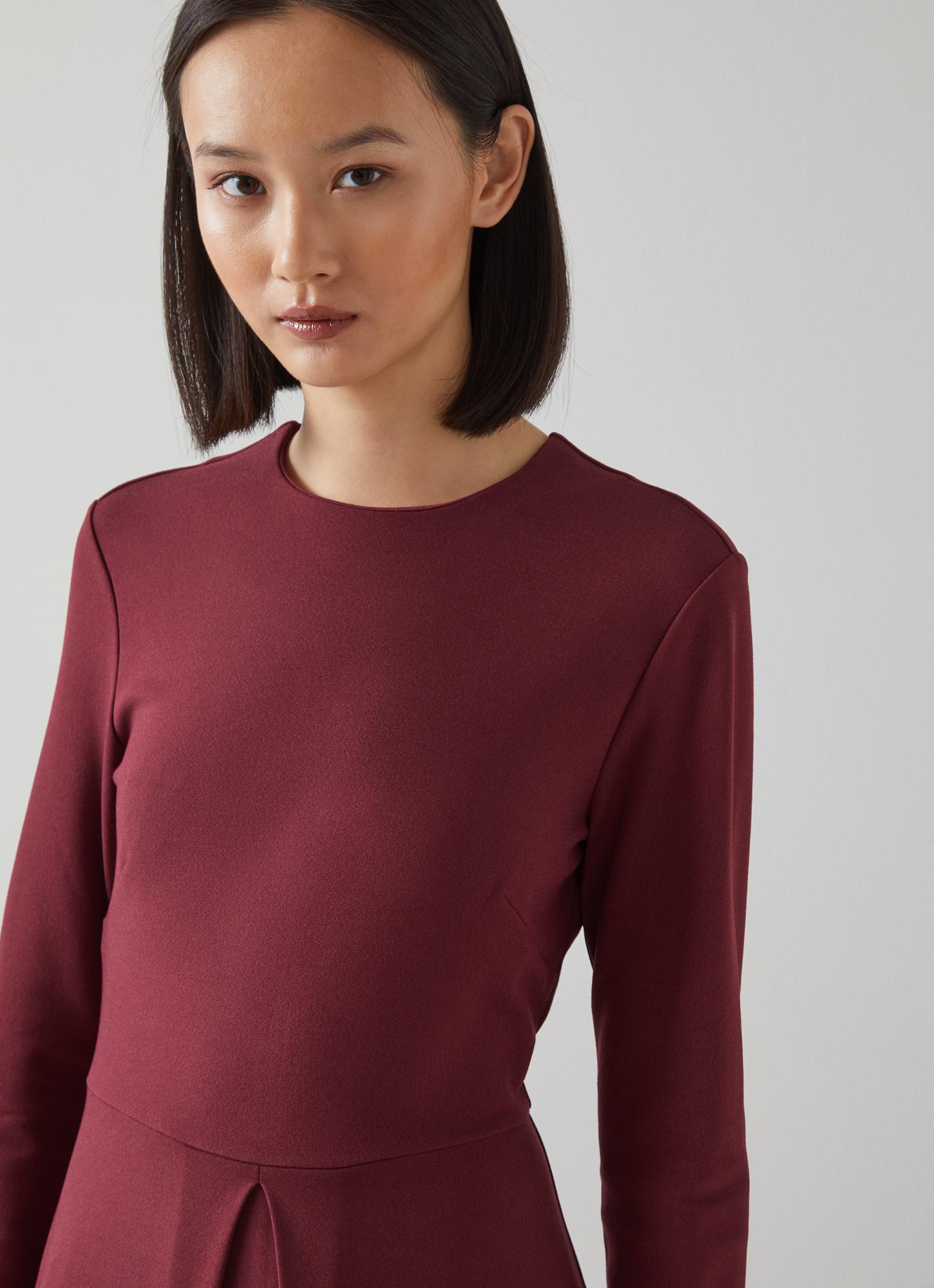 strapless open back dress Sweet Like That Casual Dress in Cabernet – Charming Charlie main image 0