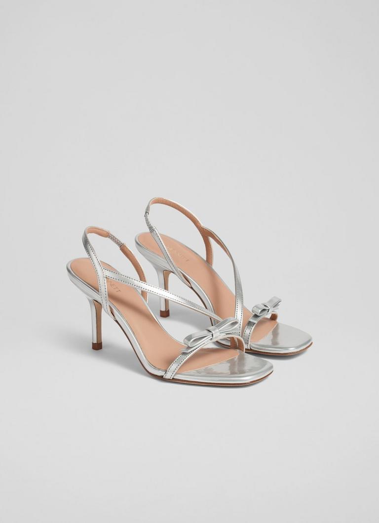 Silver 2025 mirror sandals
