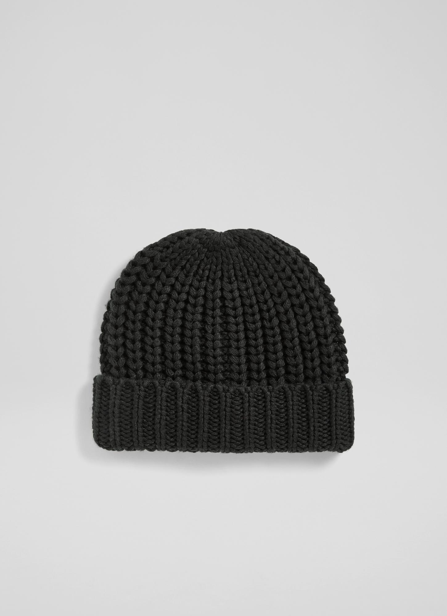Milani Black Recycled Polyester Beanie Hat | The Archive Sale