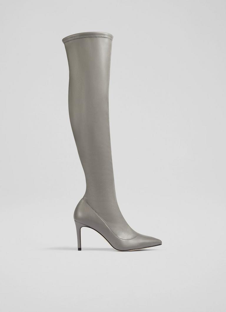 Blake Grey Stretch Over The Knee Boots The Archive Sale L.K