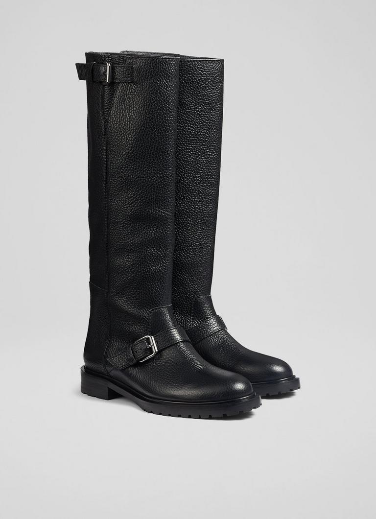 Lk bennett biker deals boots