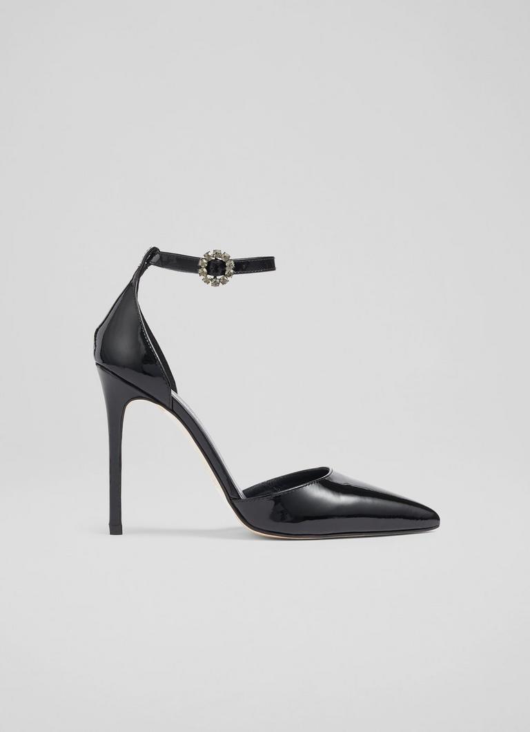 Pointed toe pumps hot sale with ankle strap