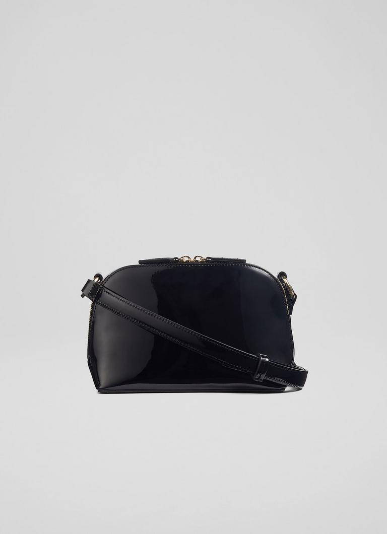 Black patent handbags uk sale