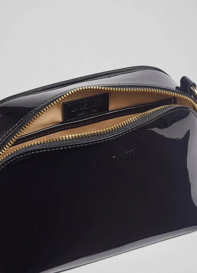 Black patent leather crossbody shop