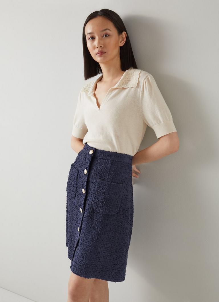Morten Tweed A Line Skirt