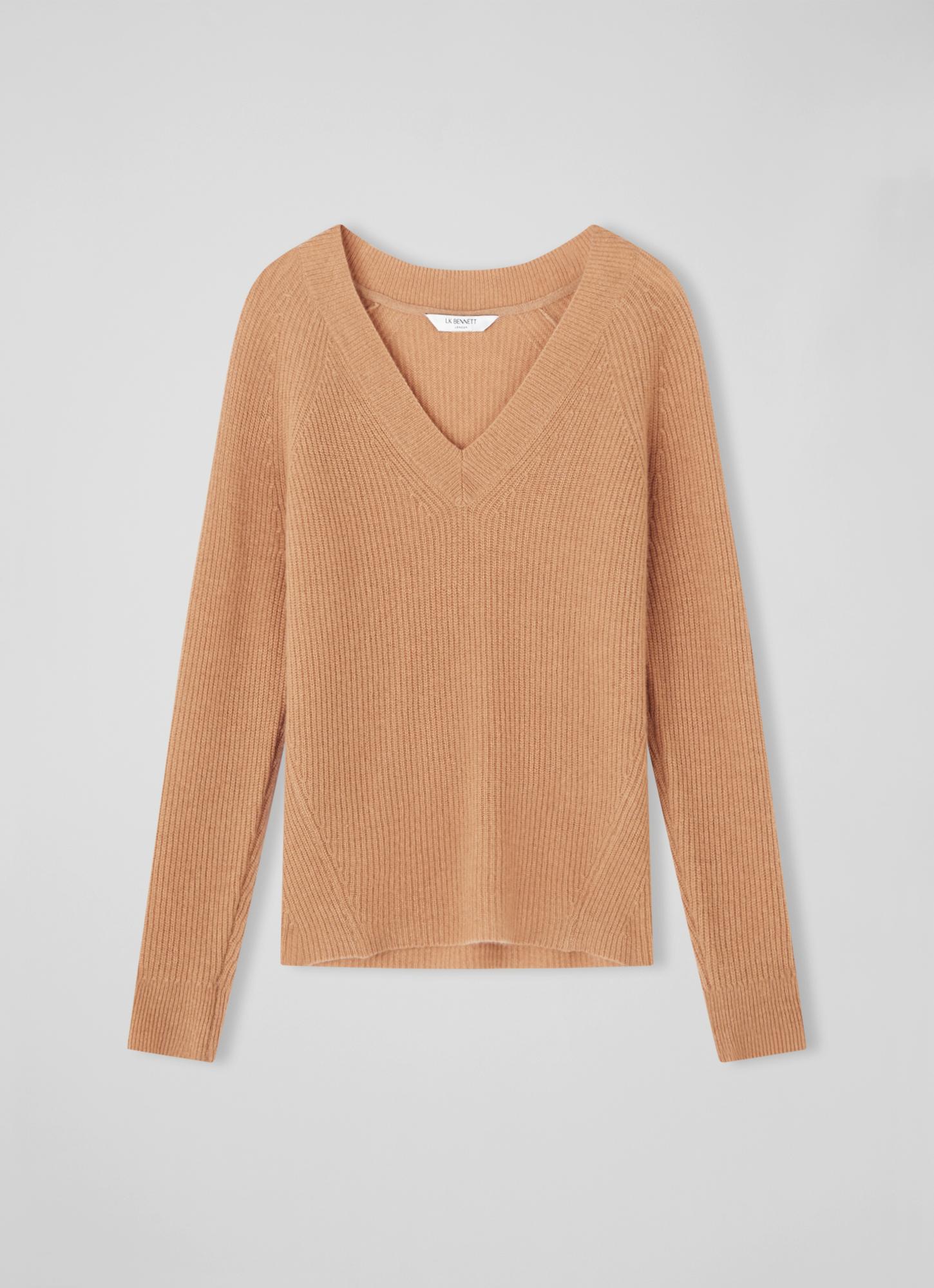 H&m Fitted V Neck Jumper Women's Essential Cashmere V-Neck