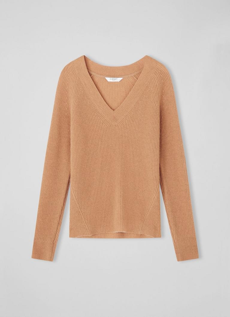 H&m Fitted V Neck Jumper Women's Essential Cashmere V-Neck