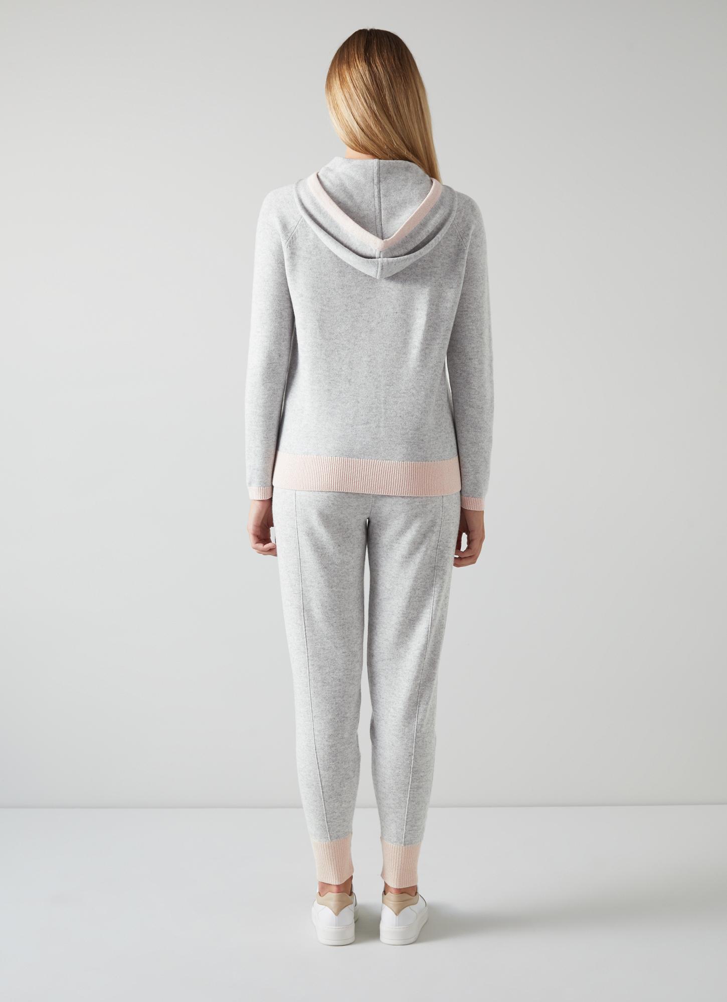 Holly Grey Merino-Blend Hoodie | blackfriday | L.K.Bennett, London
