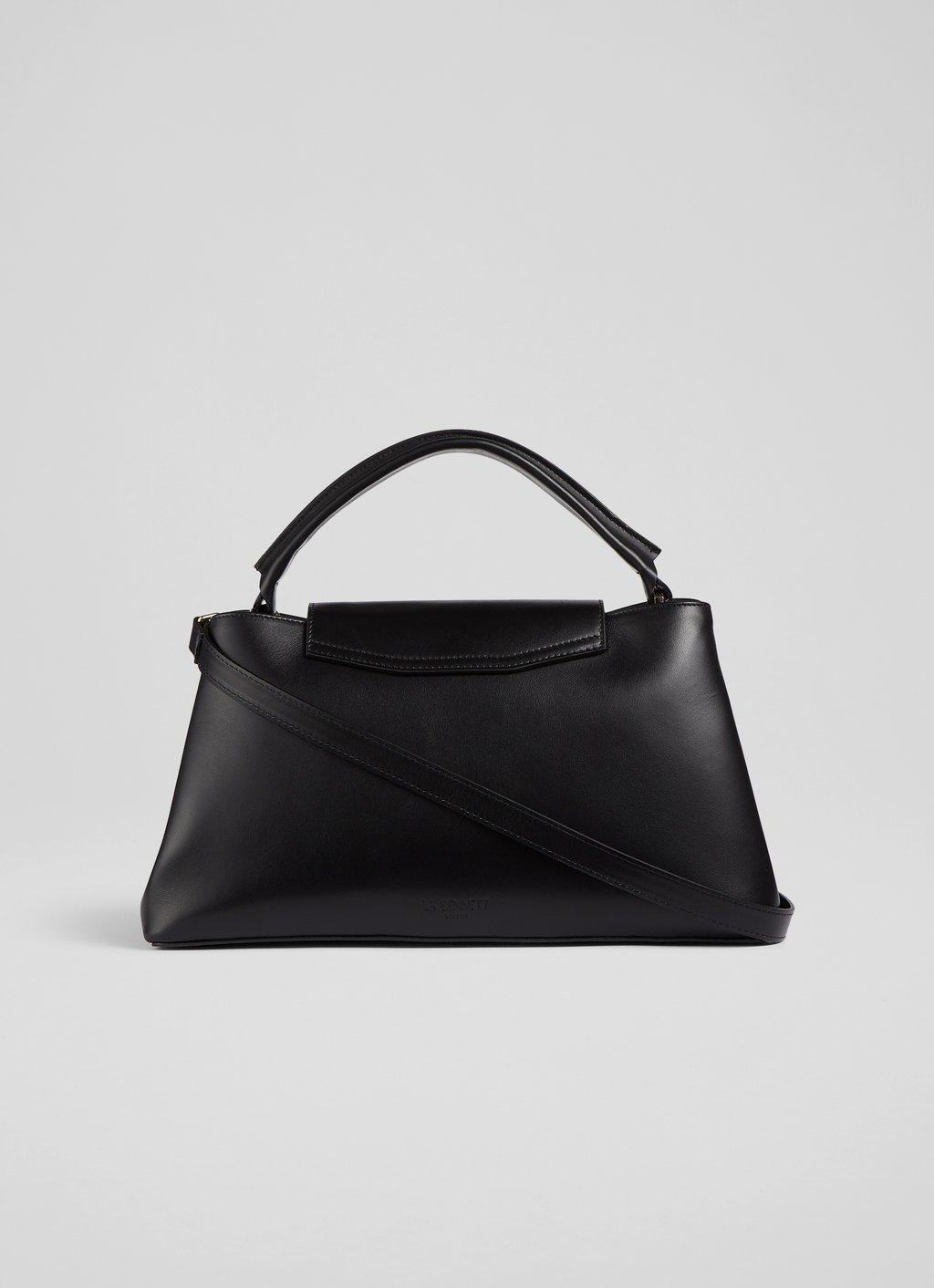 L.K.Bennett Mini Harbour Leather Bag, Black