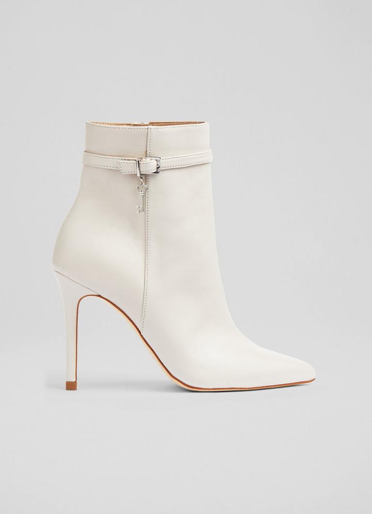 Cream leather top boots uk