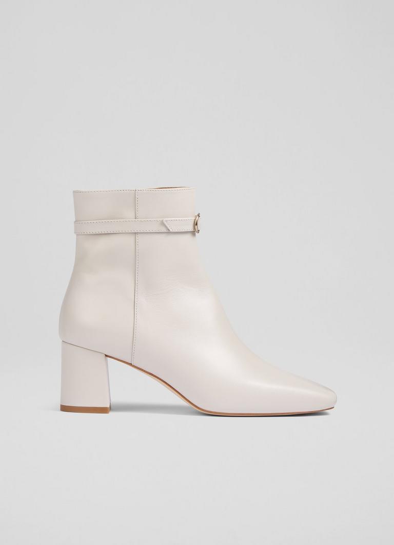 Cream boots ankle hotsell