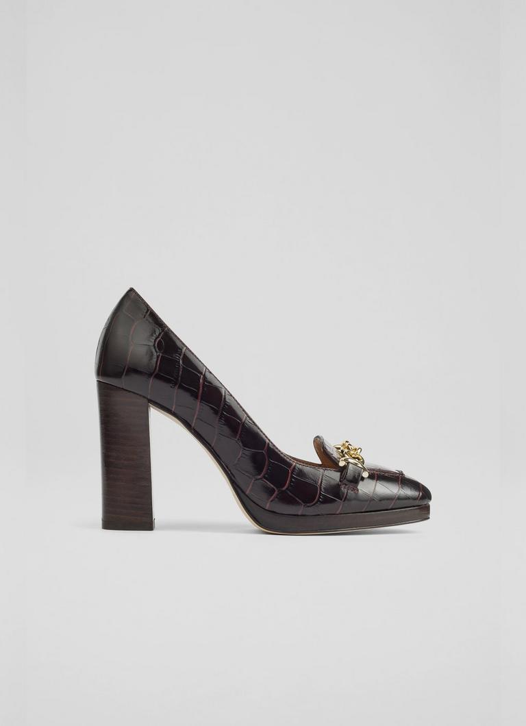 Gucci high heel hot sale loafers