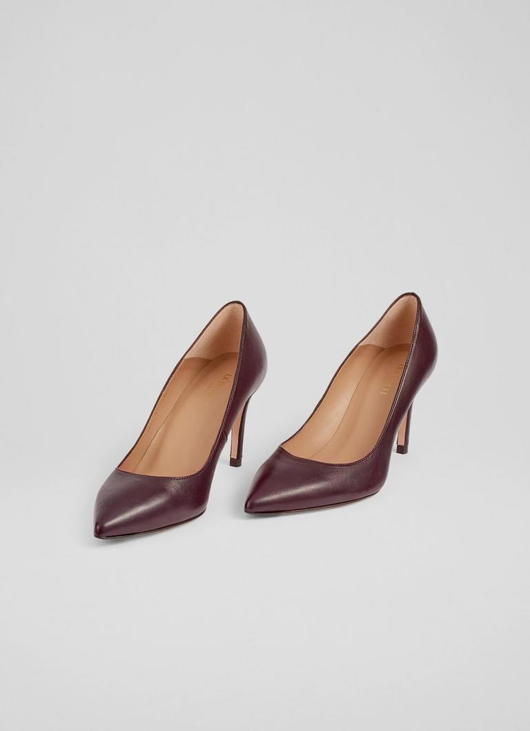 Wine red 2025 court shoes